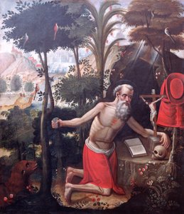 St. Jerome by Diego Quispe Tito